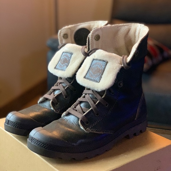 Baggy Leather S Rootbeer pilot Palladium Boots main image 6